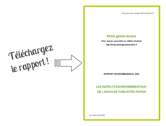 Rapport environnemental 2011 - Petits gestes écolos