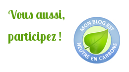 Insérez ce badge sur votre blog et compensez ses émissions en CO2 ! Participez gratuitement à l'opération Blog zéro Carbone !