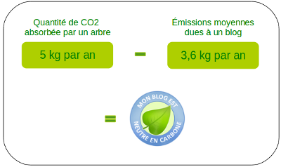 Petits gestes écolos : le calcul d'un arbre pour un blog Comment fonctionne la compensation : 1 arbre = 1 blog !