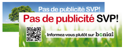 Sticker Stop Pub à commander gratuitement Sticker Stop Pub / Pas de publicité SVP envoyé gratuitement chez vous !